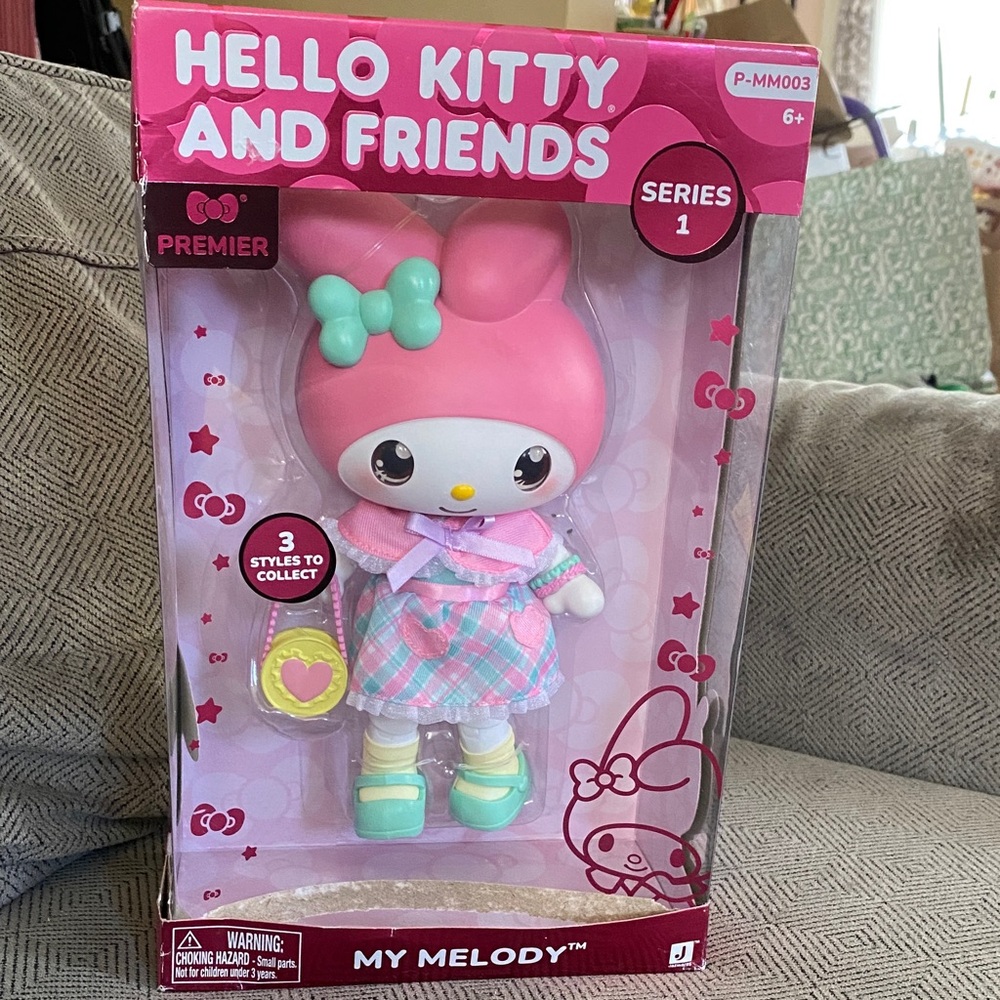 Sanrio Premier - My Melody Pink & Mint Bow Fashion Doll Hello Kitty friend